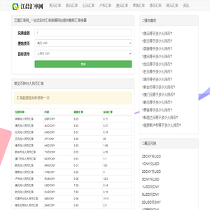 江晨汇率网